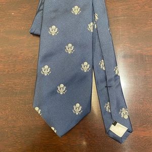 Ben Silver Navy Blue Tie
